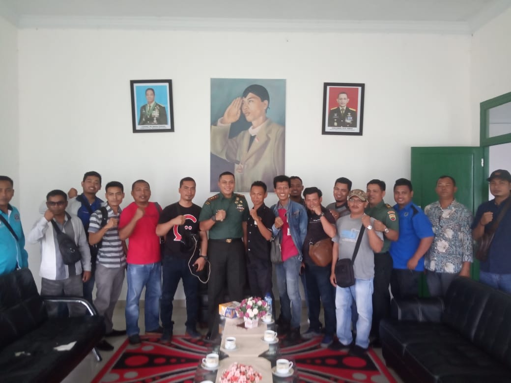 Pererat Silaturahmi, Kodim 0321 Rohil Coffe Morning Bersama Pers
