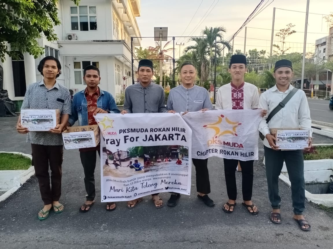 Bantu Korban Banjir Jakarta, Pksmuda Rohil Lakukan Penggalangan Dana