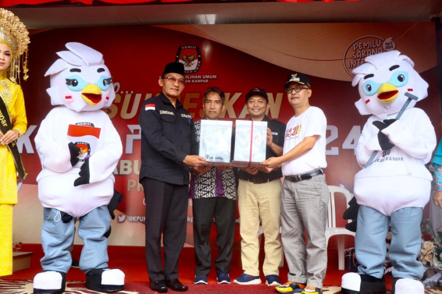 KPU KAMPAR Sukses Gelar Kirab Pemilu Tahun 2024