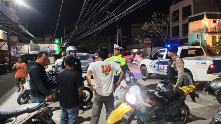 Tim Raga Polres Bengkalis dan Polsek Mandau Patroli Antisipasi Genk Motor dan Premanisme