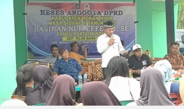 Gelar Reses di Pekaitan, Basiran Nur Effendi Tampung Aspirasi Masyarakat