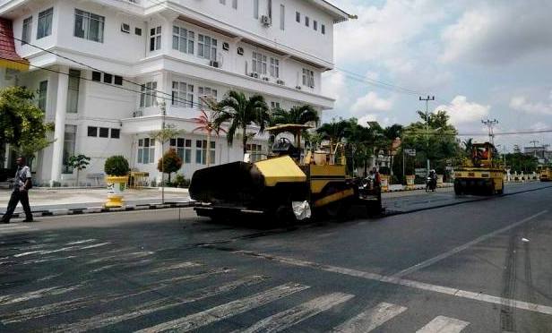 Overlay Dalam Kota Bagansiapiapi, Rohil Terkesan Lunak dan Berpori Kasar