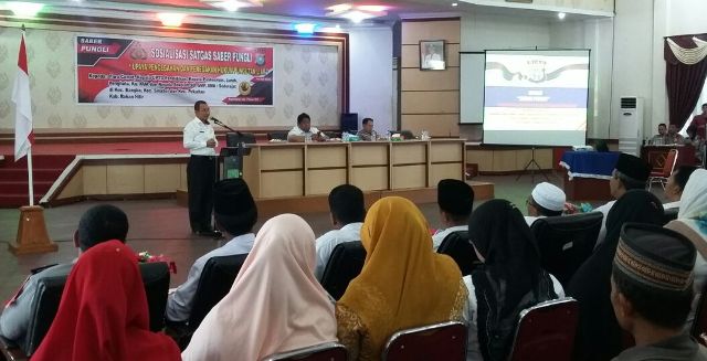 Polres Rohil Gelar Sosialisasi Satgas Saber Pungli