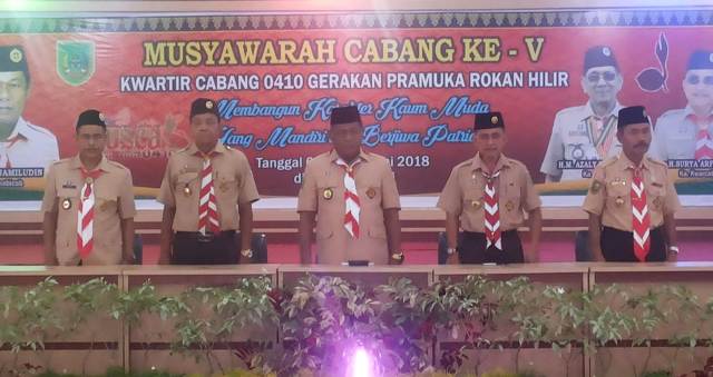 Plt Bupati Rohil Buka Kegiatan Muscab Ke-V Kwarcab Pramuka 0410