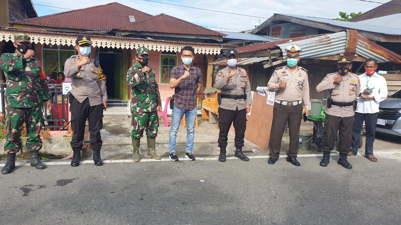 Ciptakan Situasi Kondusif, Kapolsek Bangko Patroli ke TPS Pemilihan Penghulu