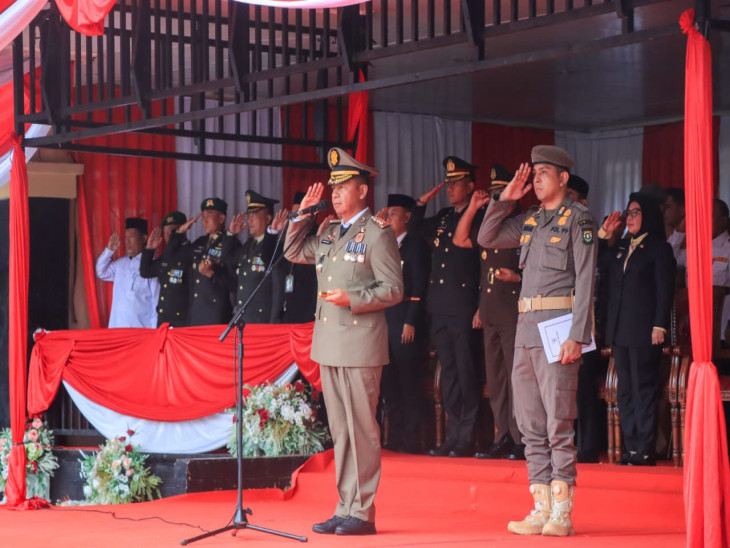 Bupati Kampar Jadi Inspektur Upacara