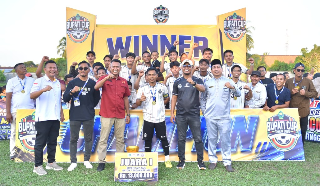 Turnamen Bupati Cup Rayon I Rohil 2026 Usai, Sebaya FC Keluar Sebagai Juara