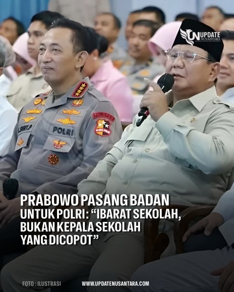 Prabowo Pasang Badan Untuk Polri, Begini Katanya..
