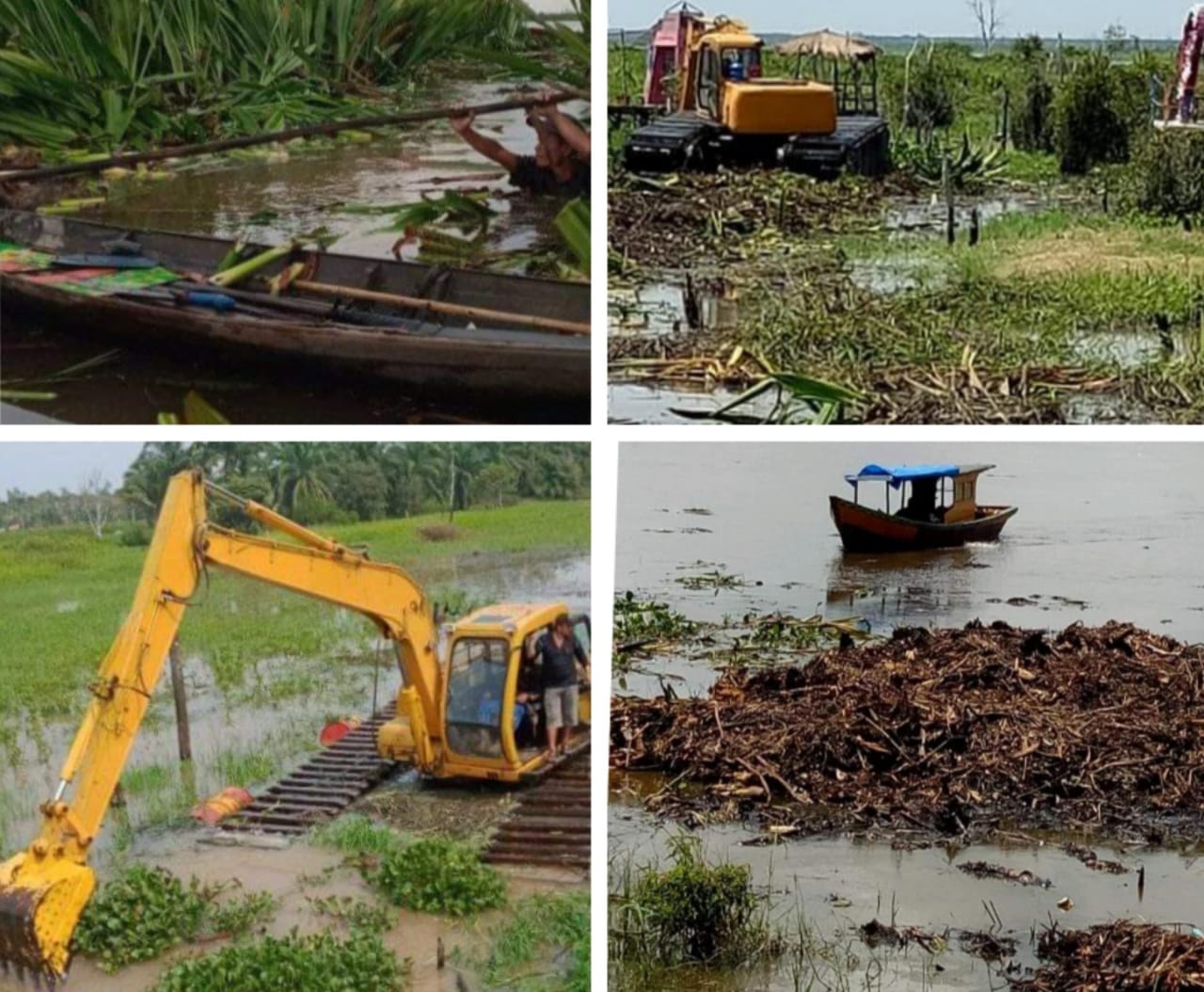 Dinas PUPR Rohil Bantah Normalisasi Danau Napangga Tanjung Medan Asal Jadi