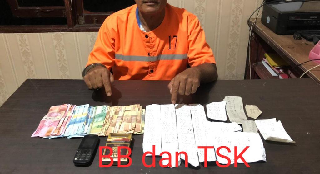 Nekad Jadi Bandar Togel  KS Diamankan Opsnal Polsek Pinggir