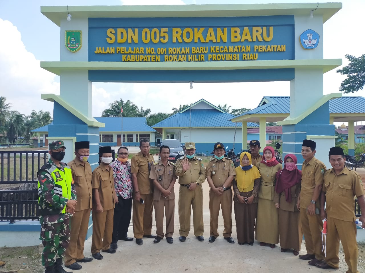 Wabup Rohil Jamiludin Kunjungi SDN 005 Rokan Baru di Pekaitan