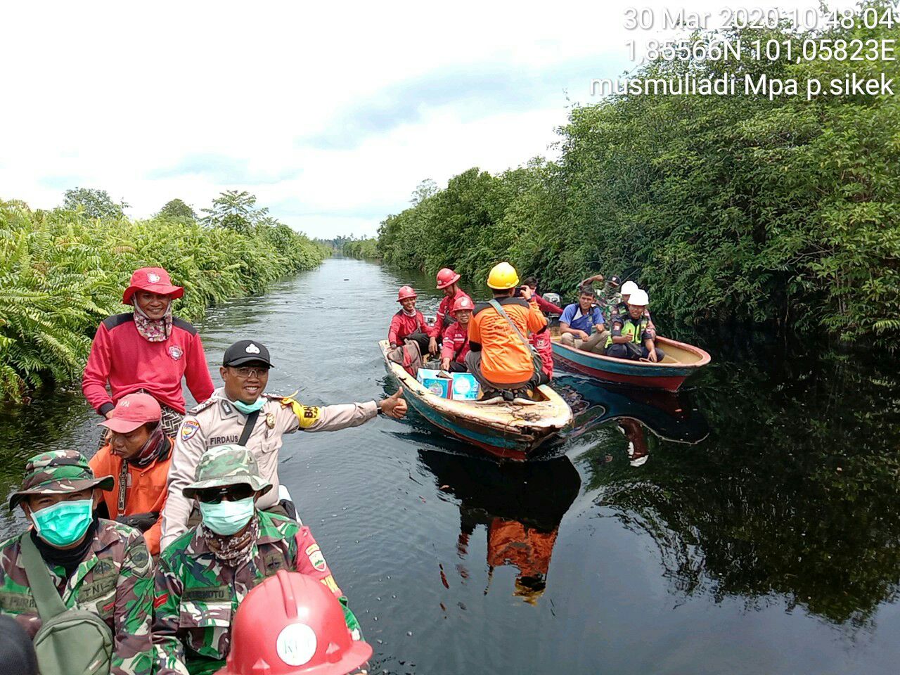 Babinsa, Bhabimkamtibmas dan Perusahaan Laksanakan Patroli Bersama