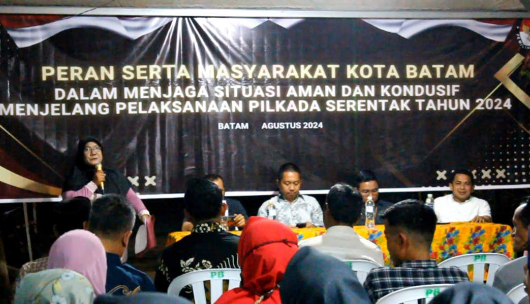 Diharapkan Peran Masyarakat Kota Batam Mampu Menjaga Keamanan Menjelang Pilkada Serentak Tahun 2024