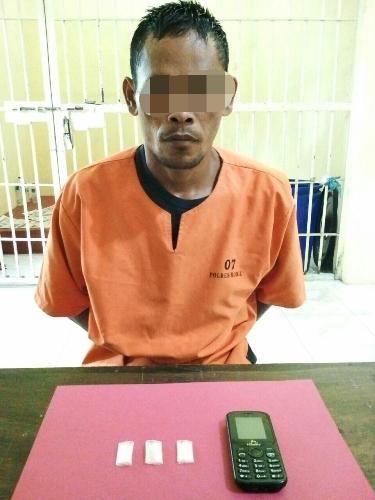 Edarkan Sabu, Parmin Ditangkap Sat Narkoba Polres Rohil