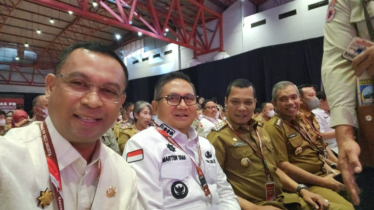 Sekda Rohil Hadiri Rakornas Penanggulangan Bencana Tahun 2023 di Jakarta