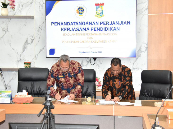 Pemkab Kampar Tandatangani MoU bersama STPN Yogyakarta
