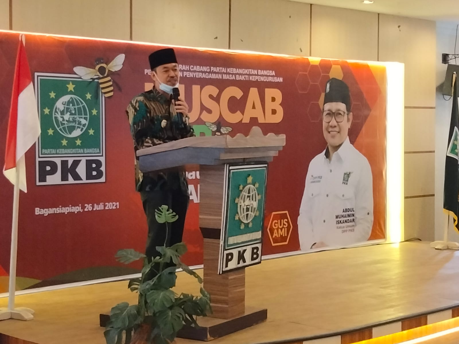 Hadiri Muscab ke-V, Bupati Rohil Mengajak PKB Dukung Pemerintah