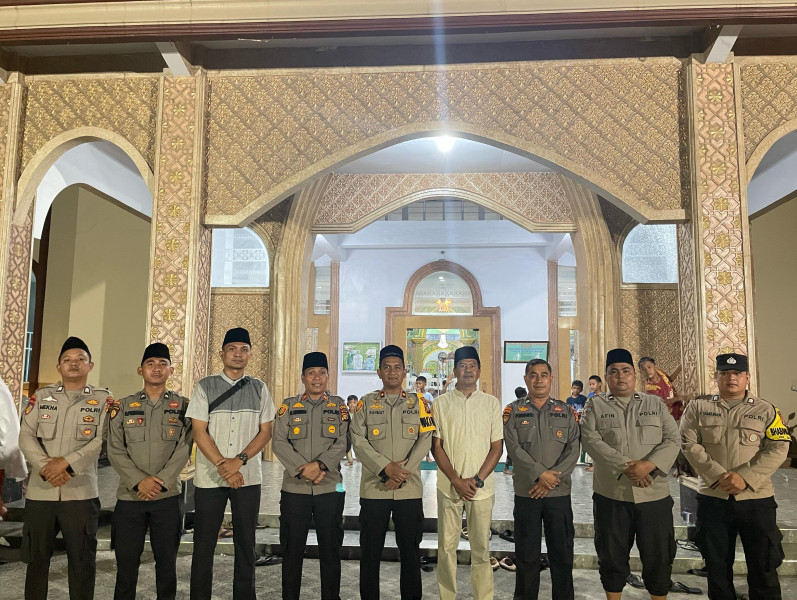Jajaran Polres Laksanakan Shalat Tarawih Keliling di Mesjid Taqwa Sudirman Kota Dumai