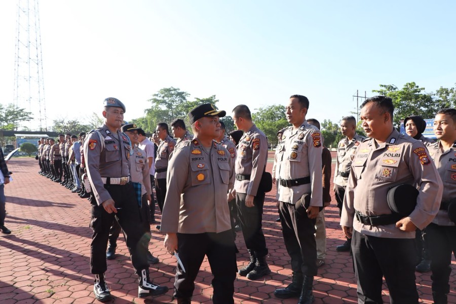 Wakapolres Rohil Pimpin Gaktibplin Bersama Sipropam, Tegakkan Disiplin Dan Profesionalisme Personel