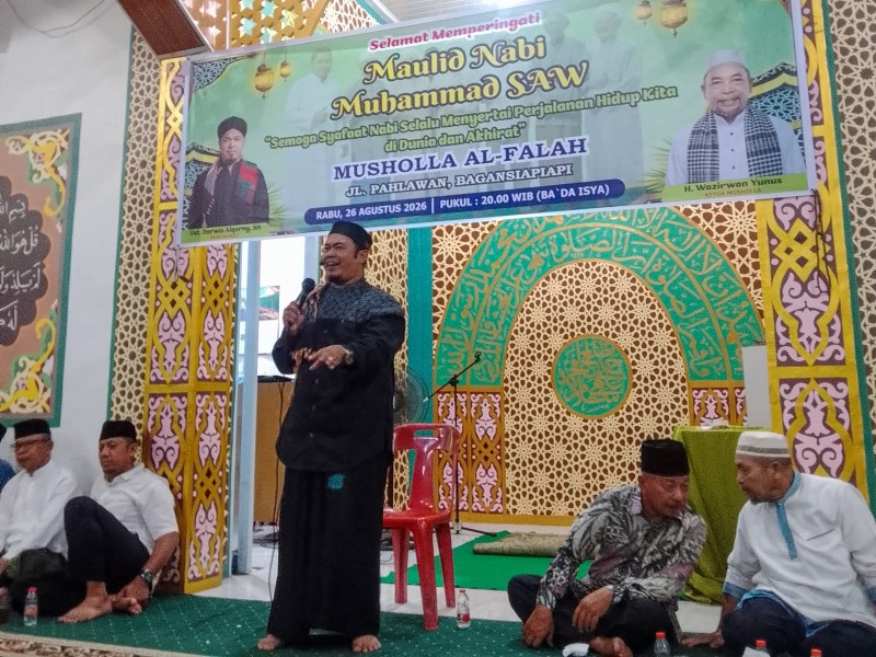 Jamaah Musholla Al-Falah Gelar Peringatan Maulid Nabi Muhammad SAW 1448 H/2026 M