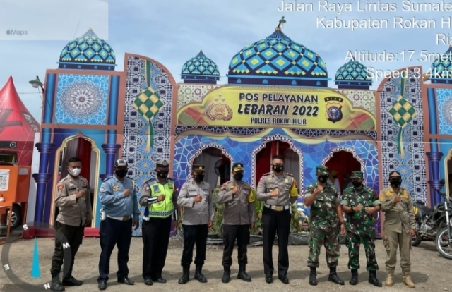 Wadirlantas Polda Riau Bersama Tim Supervisi Kunjungi Polres Rohil