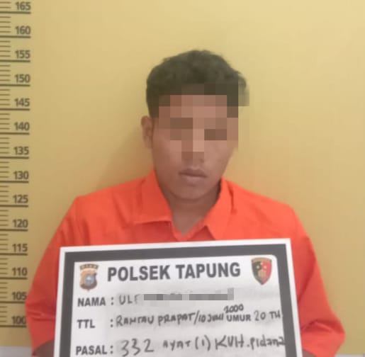 Polsek Tapung Ringkus Pelaku Diduga Melarikan Anak Dibawah Umur