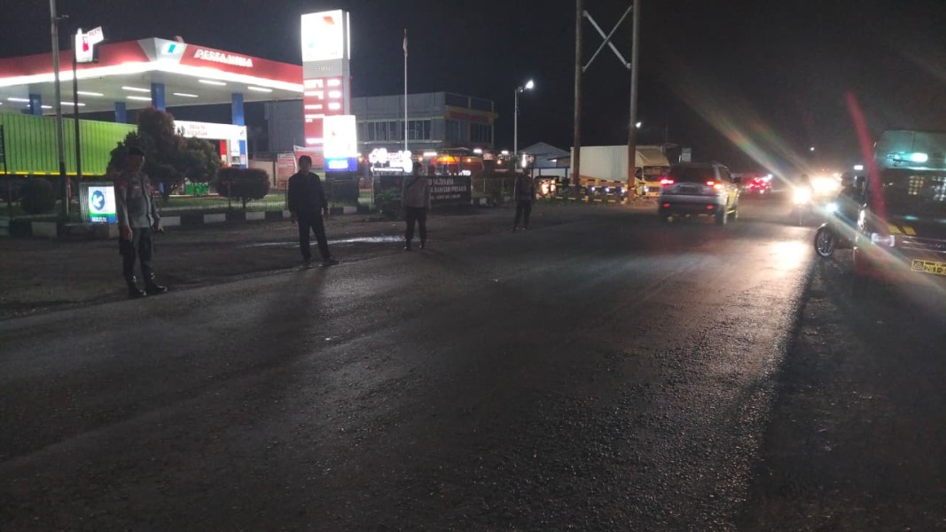 Antisipasi Gangguan Kamtibmas DI Jalan Lintas Riau–Sumut Polsek Bangko Pusako Gelar KRYD