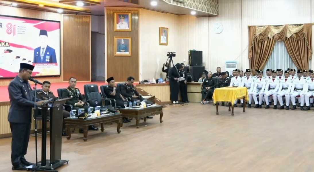 Pemkab Rokan Hilir Resmi Kukuhkan 36 Anggota Paskibraka Tahun 2026
