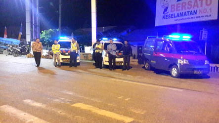 Sat Lantas Polsek Bagansinembah Patroli Malam