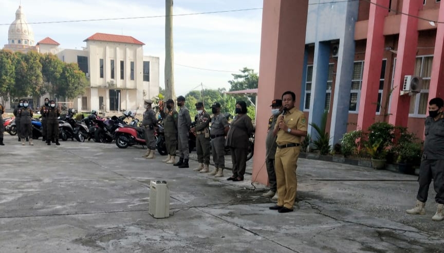 Wabup Rohil Berikan Motivasi Pengawal Perda, 3 Hari Tak Masuk Kerja Dirumahkan