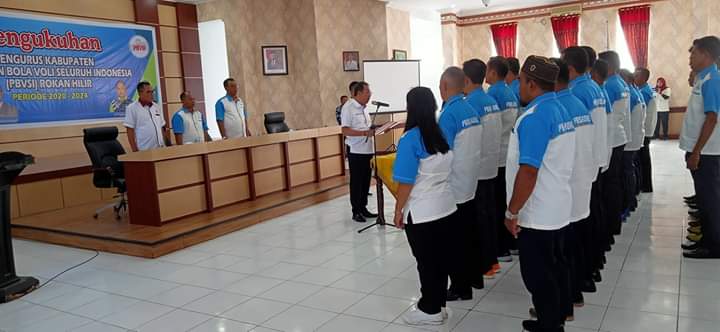 Pengurus PBVSI Rohil Dikukuhkan Burhanudin Husen, Syahrin Usman,S.Sos komandoi PBVSI Rohil Pengurus PBVSI Rohil Dikukuhkan Burhanudin Husen, Syahrin Usman,S.Sos komandoi PBVSI Rohil