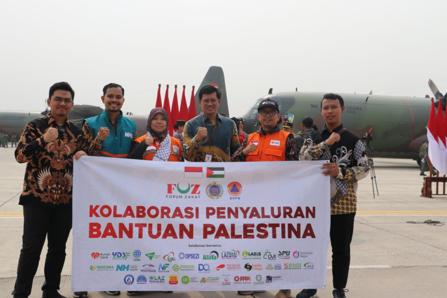 RUMAH ZAKAT DISTRIBUSIKAN BANTUAN MASYARAKAT INDONESIA UNTUK PALESTINA