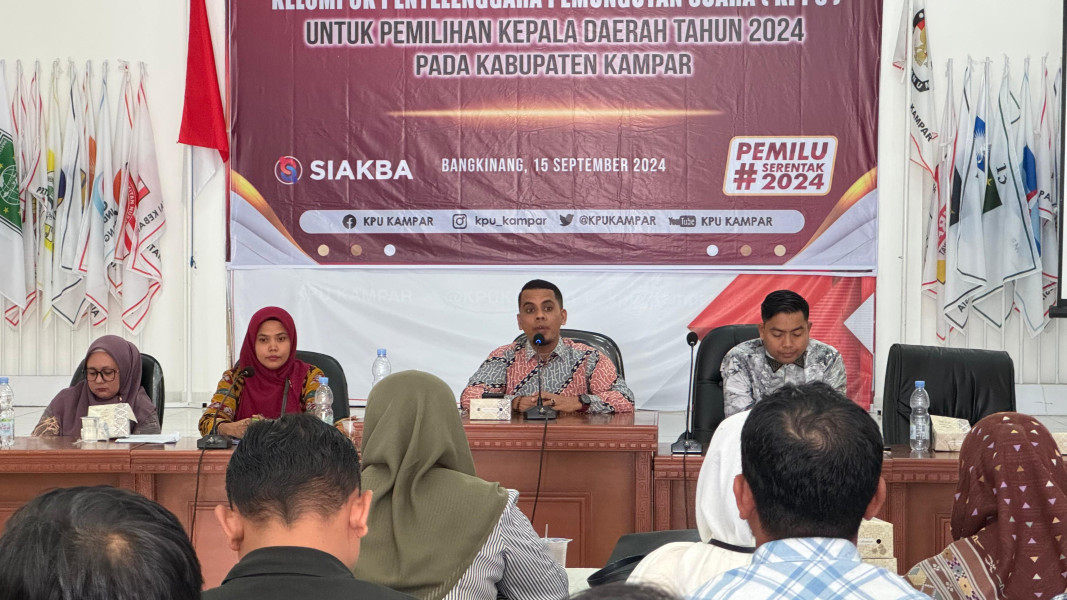 KPU Kampar Butuh 8.960 Orang KPPS Untuk Pilkada Serentak Tahun 2024