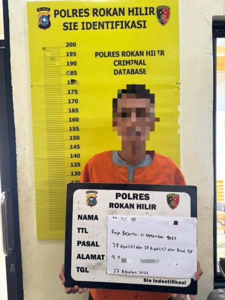 Karhutla 30 Hektare di Rohil Diduga Dipicu Rokok, Polres Rohil Naikkan Kasus ke Penyidikan