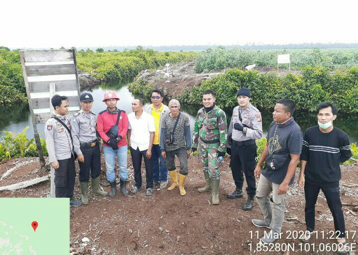 Hotspot Terpantau Satelit, Babinsa dan Bhabinkamtibmas Verifikasi Kelapangan