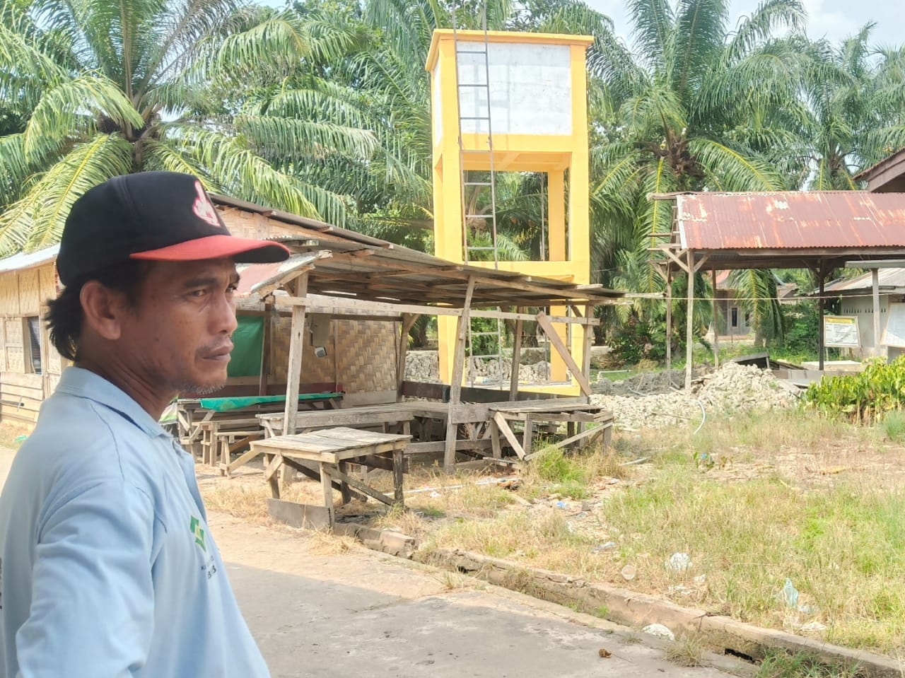Proyek Sumur Bor Program Pamsimas Desa Bentayan Rohil Terkendala Pipa galvanis