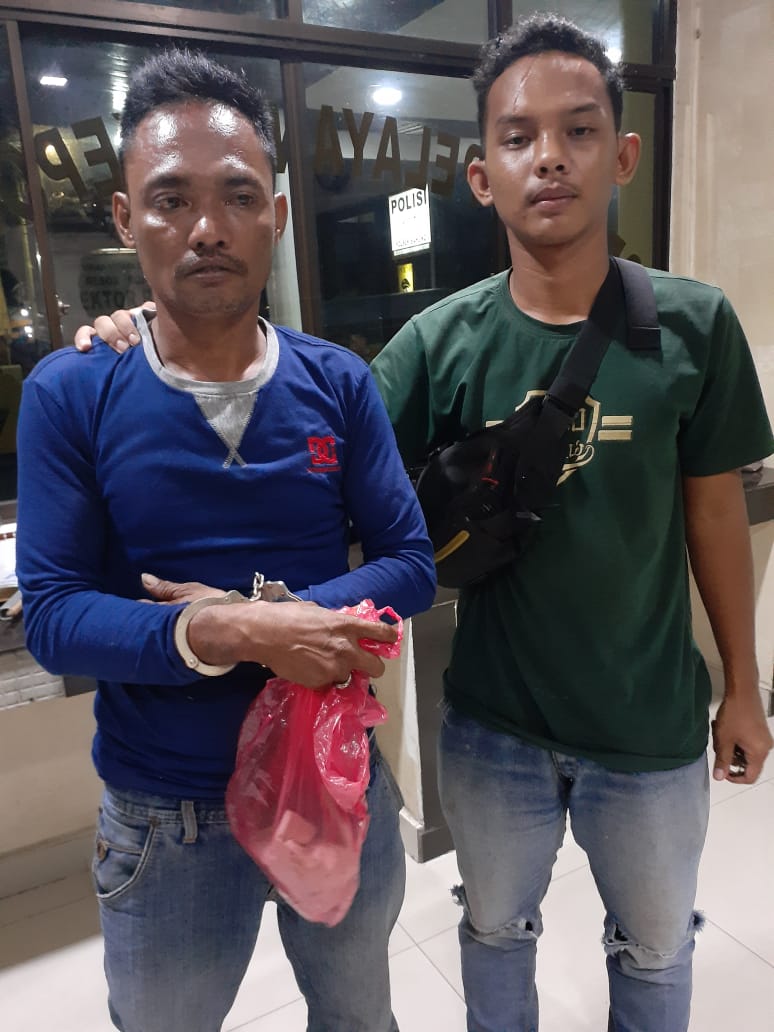Polsek Bangko Amankan Pemilik Sabu Di Sungai Garam