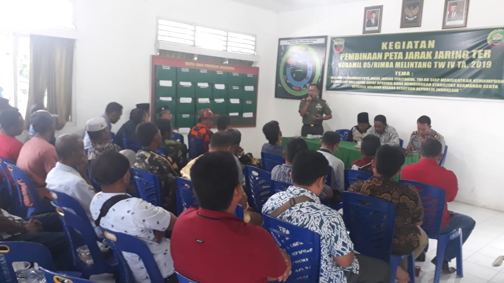 Koramil 05|RM Laksanakan Pembinaan Peta Jarak Jaring Teritorial