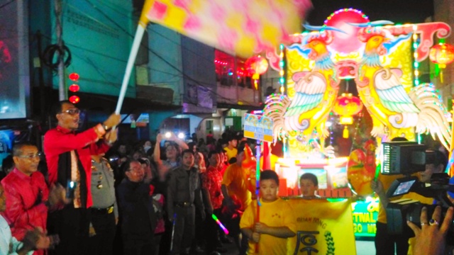 Perayaan Malam Cap Go Meh di Bagansiapiapi Belansung Meriah