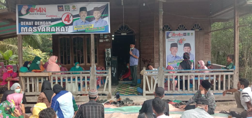 Afrizal Sintong Prioritaskan Pasilitas Mesjid, Listrik dan Infrastruktur di Teluk Pulai