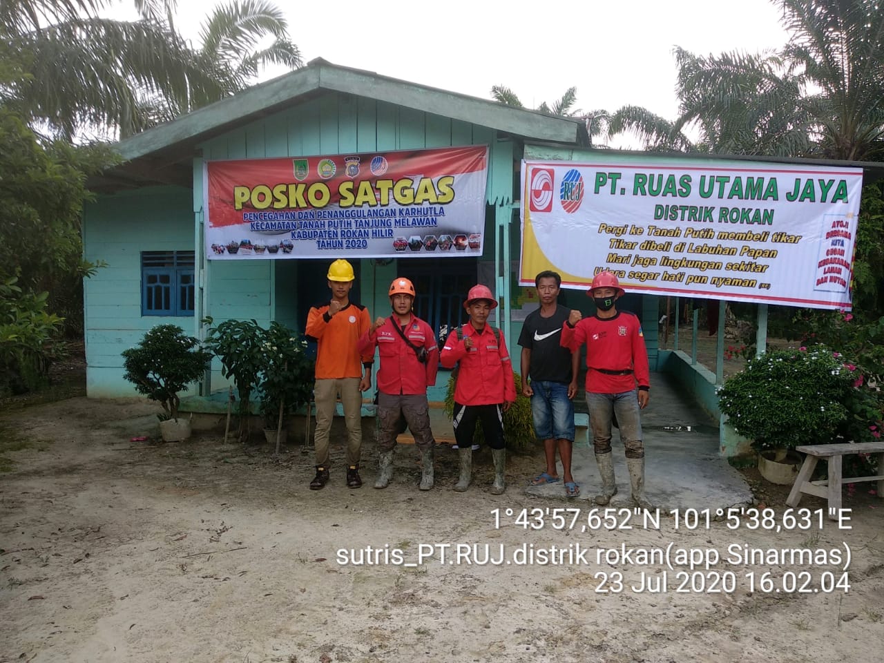 Posko Siaga Darurat Karhutla Didirikan di Tanah Putih Tg Melawan