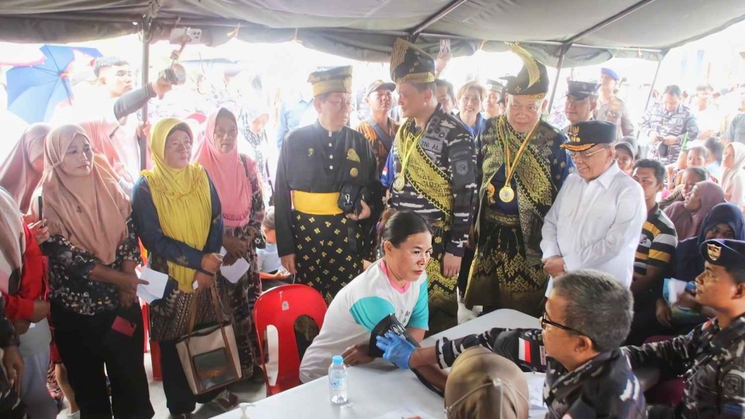 Kodaeral I Belawan Bersama PIMA Gelar Bakti Sosial di Pulau Halang Rokan Hilir
