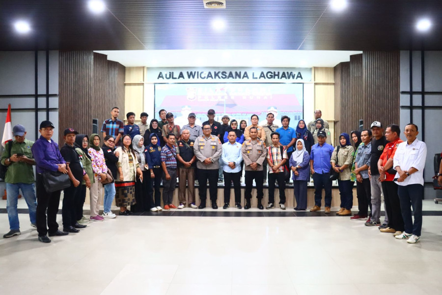 Kapolres Dumai AKBP Hardi Dinata  H,S.I.K,M.M Adakan Acara Silaturahmi Bersama Insan Pers