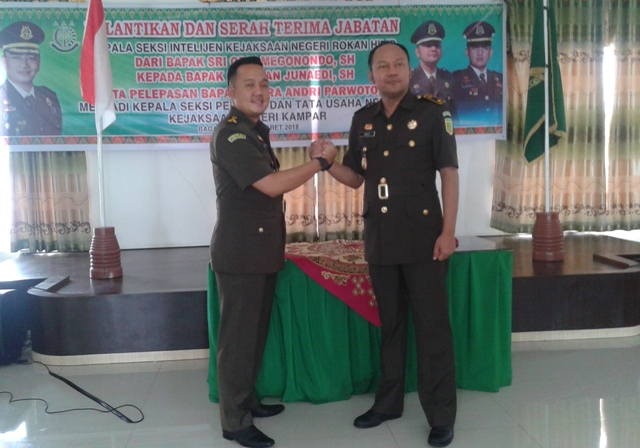 Kejari Rohil Gelar Acara Pelantikan Dan Serah Terima Jabatan Kasi Intelijen