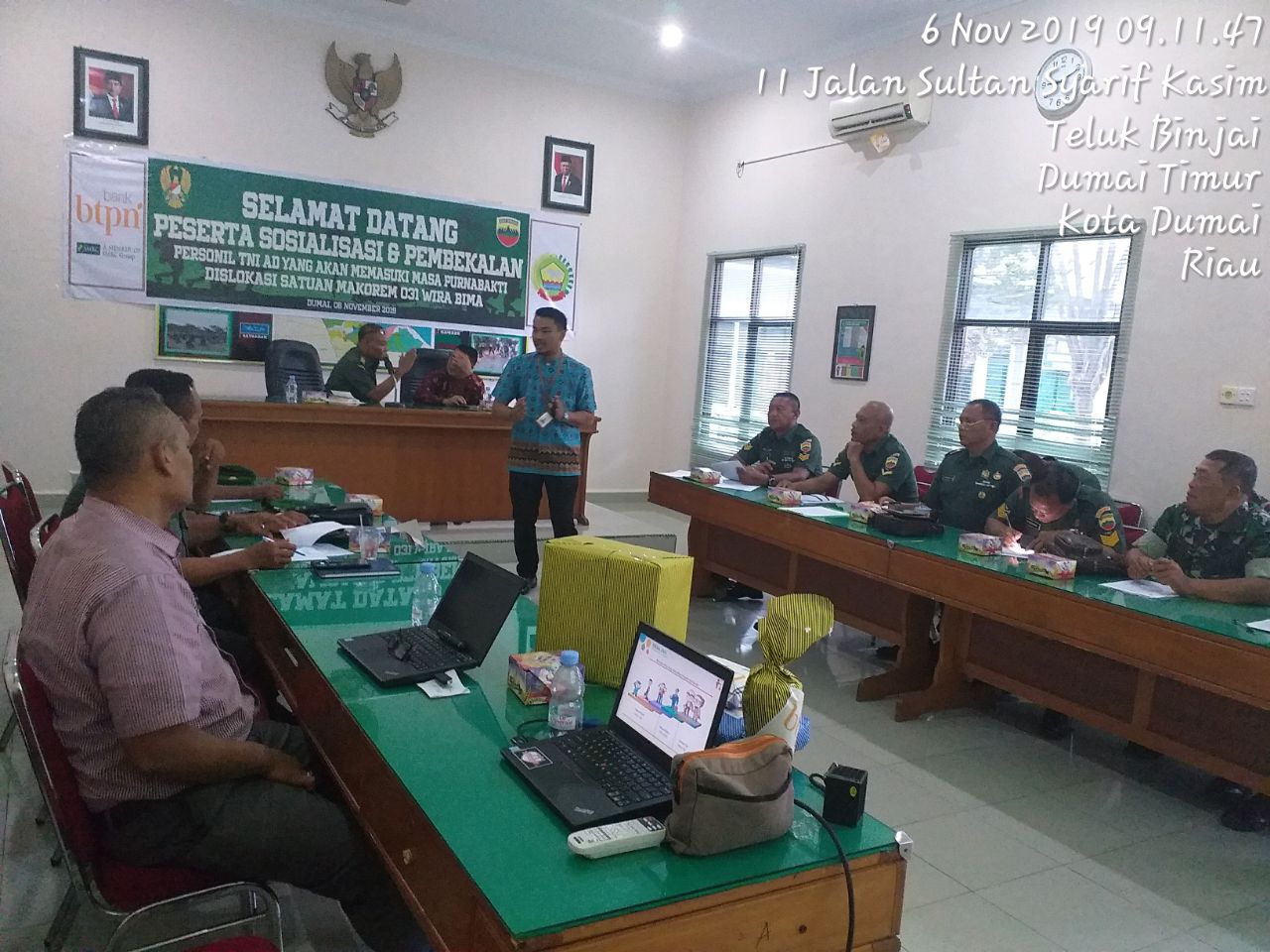 Jelang Purna Tugas, Babinsa Koramil 05|RM Terima Sosialisasi Dan Pembekalan