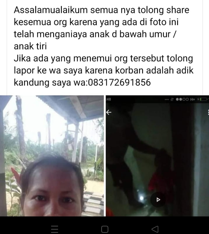 Sempat Viral, Penganiaya Anak Tiri di Bagan Batu Rohil Diamankan