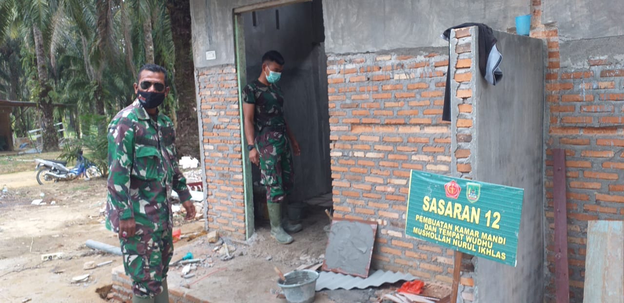 Pasi Ter Satgas TMMD minta anggotanya segera selesaikan pembangunan tempat wudhu