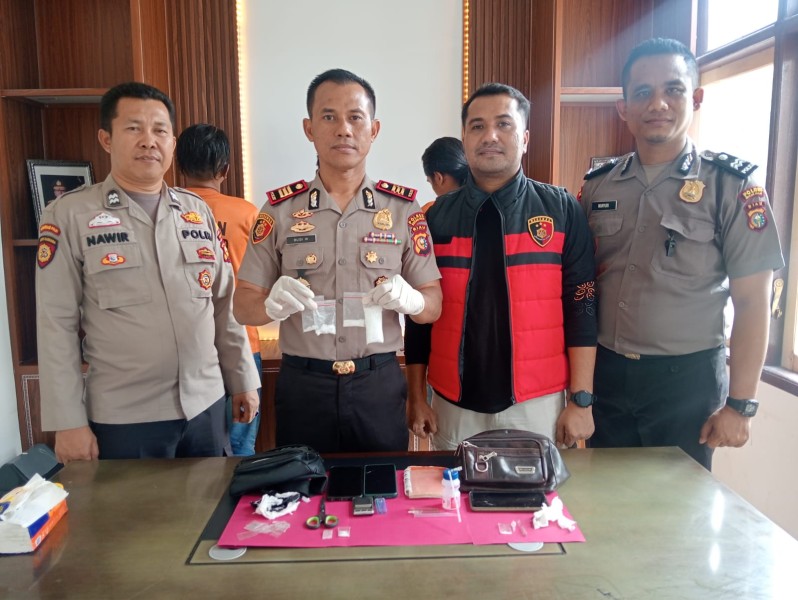 Polsek Pujud Ungkap Peredaran Sabu 40 Gram, Tiga Orang Ditangkap