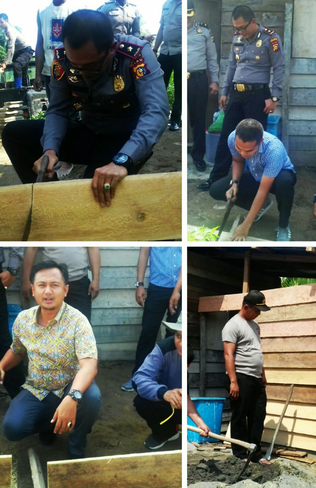 Jum'at Barokah, Wakapolres Rohil Bersama Jajarannya Berikan Bantuan Kepada Kaum Dhufa