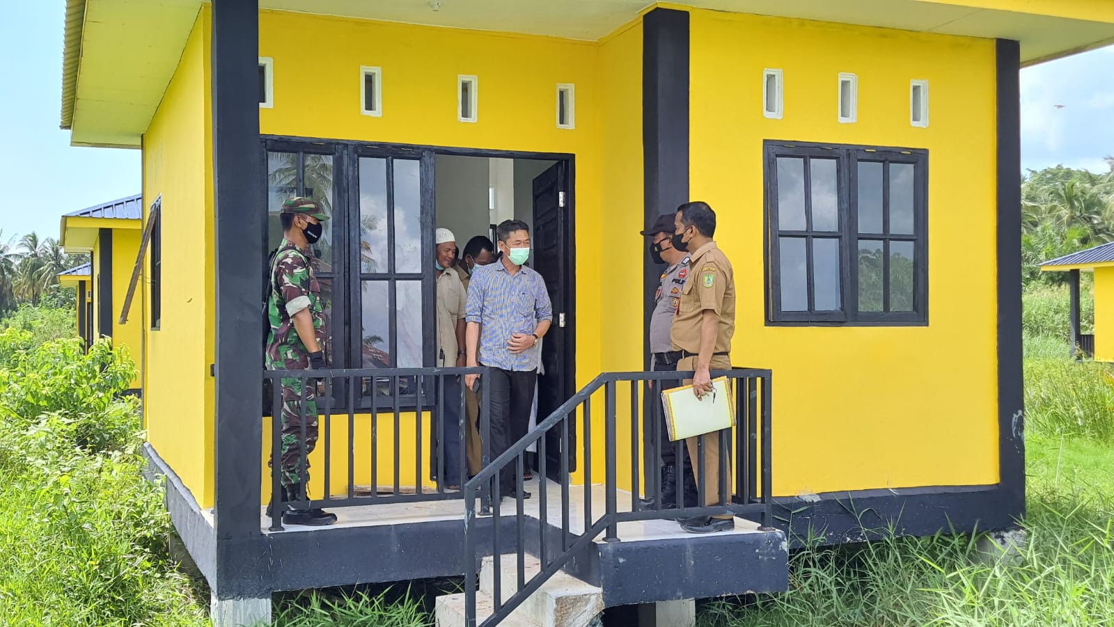 Bupati Rohil Tinjau Proyek 15 Unit Reslemen di Bagan Hulu